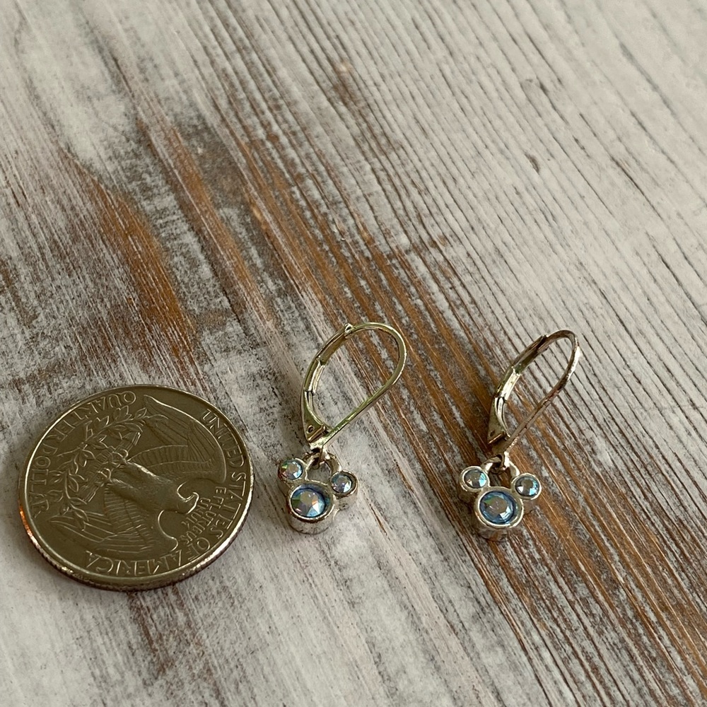 Mickey Mouse Rhinestone Earrings - Picture 4 of 4